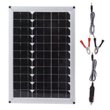 Solar Panel 100W 18V Monocrystalline Silicon 15.7in Long 10.8in Wide Portable Solar Panel Charger for Car Laptop Lamp