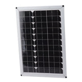 Solar Panel 100W 18V Monocrystalline Silicon 15.7in Long 10.8in Wide Portable Solar Panel Charger for Car Laptop Lamp - Front View