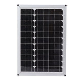 Solar Panel 100W 18V Monocrystalline Silicon 15.7in Long 10.8in Wide Portable Solar Panel Charger for Car Laptop Lamp - Top-Down View