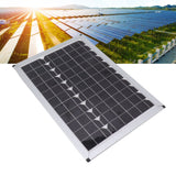 Solar Panel 100W 18V Monocrystalline Silicon 15.7in Long 10.8in Wide Portable Solar Panel Charger for Car Laptop Lamp