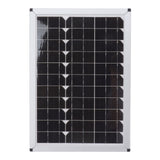 100W 18V Solar Panel Battery Charger Kit Monocrystalline Silicon Solar Panel with Dual USB Controller for Car RV Marine Boat