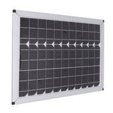 100W 18V Solar Panel Battery Charger Kit Monocrystalline Silicon Solar Panel with Dual USB Controller for Car RV Marine Boat - Close-Up Angle