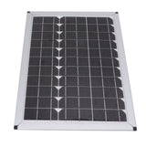 100W 18V Solar Panel Battery Charger Kit Monocrystalline Silicon Solar Panel with Dual USB Controller for Car RV Marine Boat