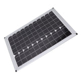 100W 18V Solar Panel Battery Charger Kit Monocrystalline Silicon Solar Panel with Dual USB Controller for Car RV Marine Boat