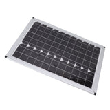 100W 18V Solar Panel Battery Charger Kit Monocrystalline Silicon Solar Panel with Dual USB Controller for Car RV Marine Boat