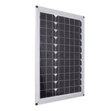 100W 18V Solar Panel Battery Charger Kit Monocrystalline Silicon Solar Panel with Dual USB Controller for Car RV Marine Boat