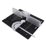 Router Table Insert Board Aluminum Alloy Steel Height Adjustable Milling Trimming Machine Insert Plate - Side View