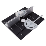 Router Table Insert Board Aluminum Alloy Steel Height Adjustable Milling Trimming Machine Insert Plate