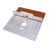 Aluminium Router Table Insert Plate Table for Woodworking Benches Router Plate Wood Tools Milling Trimming Machine - Rear View