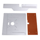 Aluminium Router Table Insert Plate Table for Woodworking Benches Router Plate Wood Tools Milling Trimming Machine