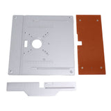 Aluminium Router Table Insert Plate Table for Woodworking Benches Router Plate Wood Tools Milling Trimming Machine - Extra Image