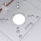 Aluminium Router Table Insert Plate Table for Woodworking Benches Router Plate Wood Tools Milling Trimming Machine - Extra Image