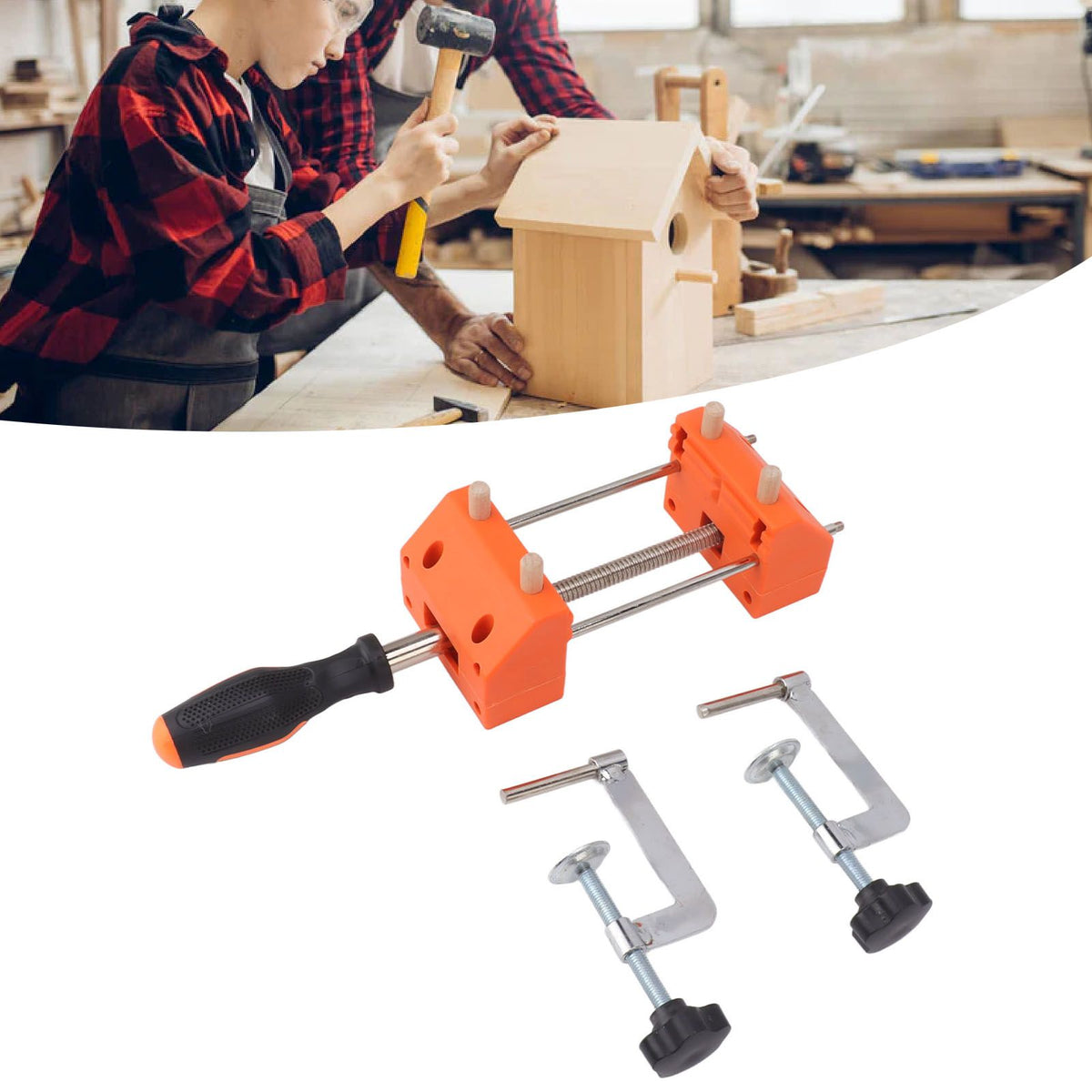 Mini Table Clamp Universal 360 Degree Rotation Multifunctional Steel Small Bench Clamp Vise Clamp