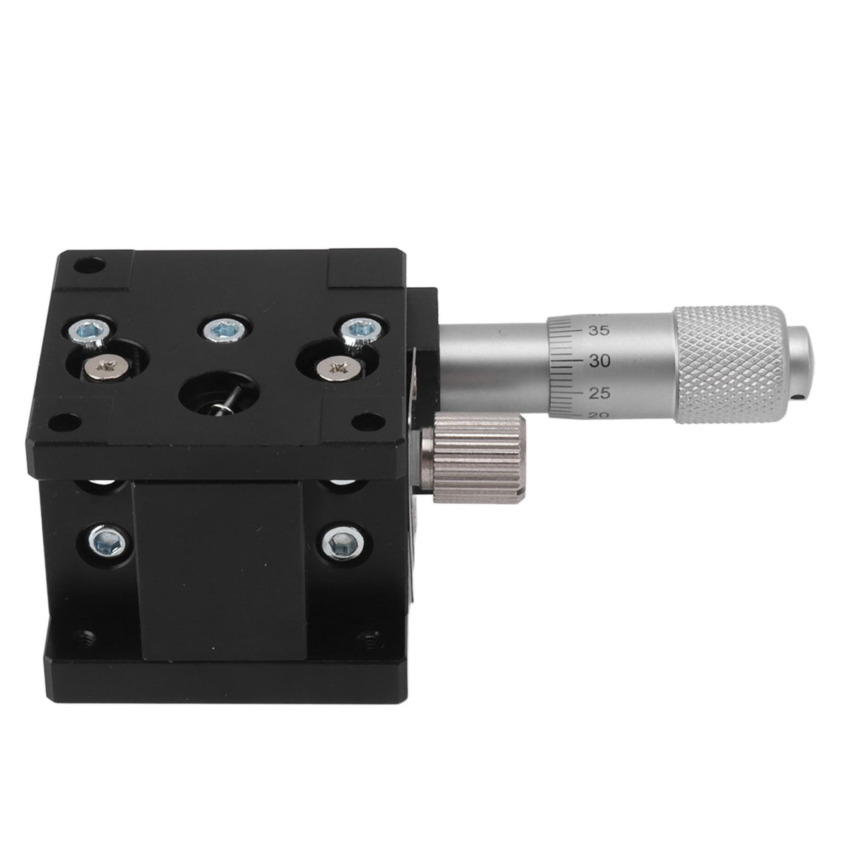 Manual Linear Stage Aluminum Alloy Z Axes Slide Table 19.6N Bearing for Alignment Positioning