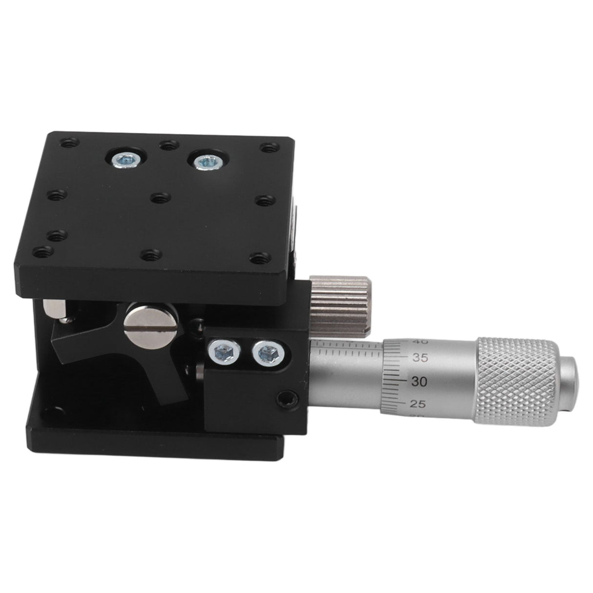 Manual Linear Stage Aluminum Alloy Z Axes Slide Table 19.6N Bearing for Alignment Positioning