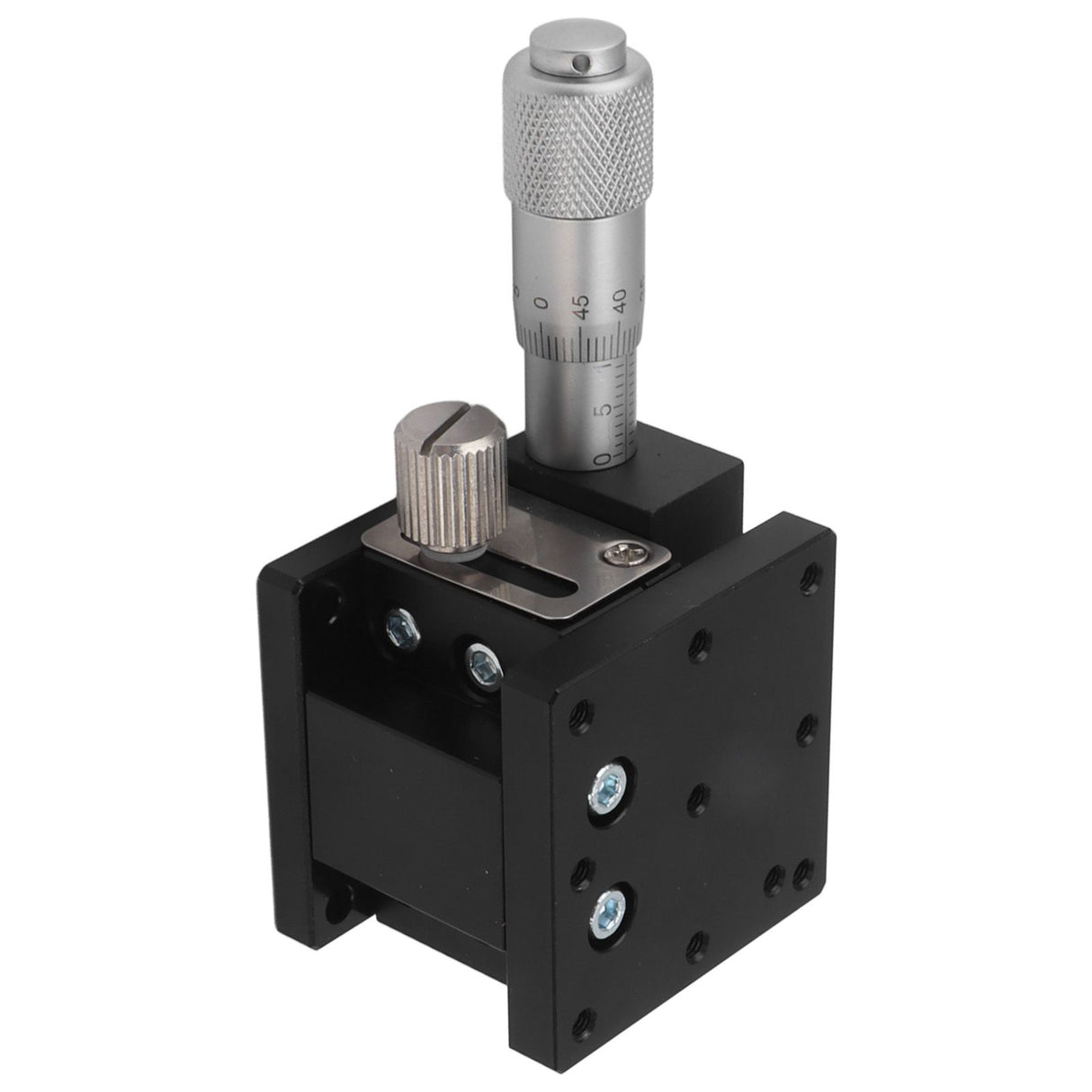 Manual Linear Stage Aluminum Alloy Z Axes Slide Table 19.6N Bearing for Alignment Positioning