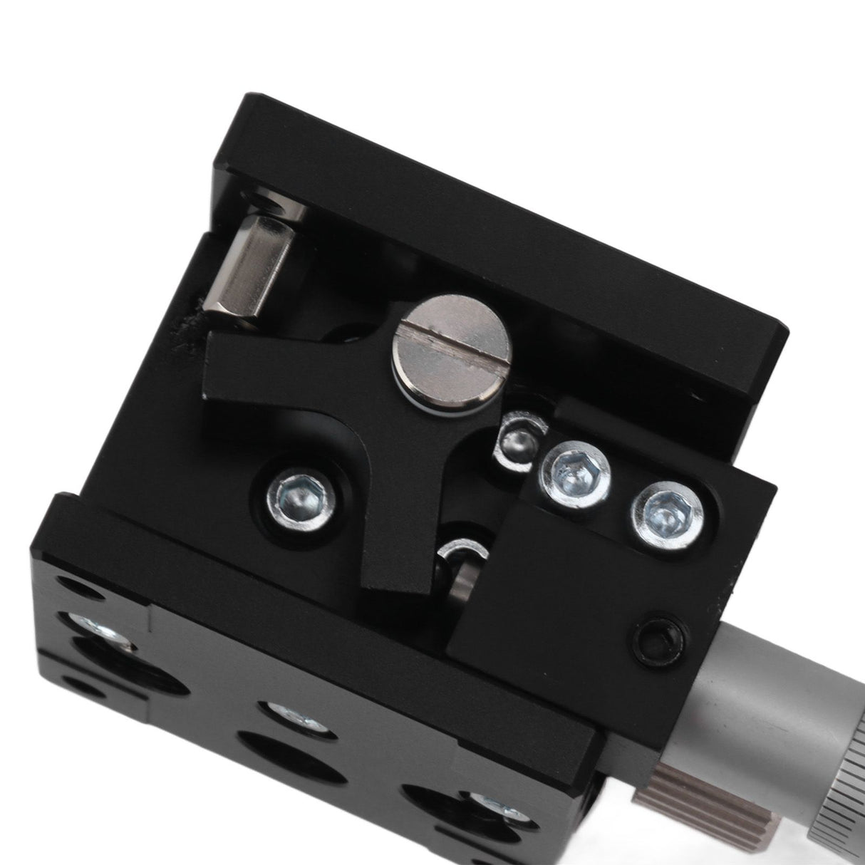 Manual Linear Stage Aluminum Alloy Z Axes Slide Table 19.6N Bearing for Alignment Positioning