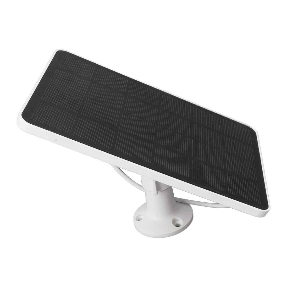 4W 5V Solar Panel for Wireless Outdoor Security Camera IP65 Waterproof Solar Charging Panel with Adjustable Bracket White