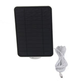 4W 5V Solar Panel for Arlo for Ring for Blink Security Camera IP65 Waterproof Solar Charger with 360 Degree Adjustable Bracket White