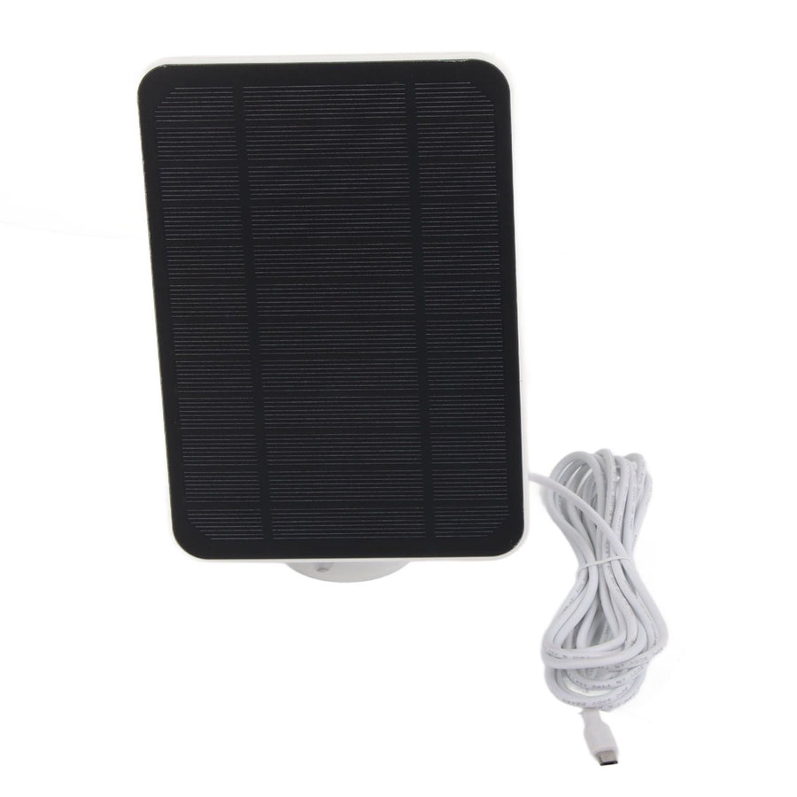 4W 5V Solar Panel for Arlo for Ring for Blink Security Camera IP65 Waterproof Solar Charger with 360 Degree Adjustable Bracket White