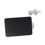 4W 5V Solar Panel for Arlo for Ring for Blink Security Camera IP65 Waterproof Solar Charger with 360 Degree Adjustable Bracket White - Low Angle