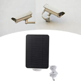 4W 5V Solar Panel for Arlo for Ring for Blink Security Camera IP65 Waterproof Solar Charger with 360 Degree Adjustable Bracket White - Extra Image