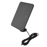 4W 5V Solar Panel for Arlo for Ring for Blink Security Camera IP65 Waterproof Solar Charger with 360 Degree Adjustable Bracket Black