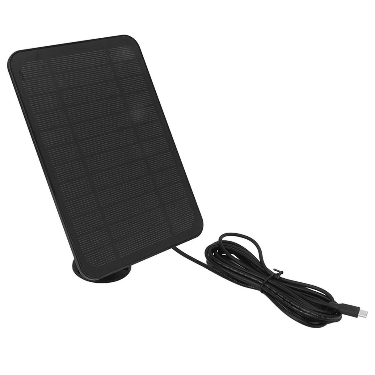 4W 5V Solar Panel for Arlo for Ring for Blink Security Camera IP65 Waterproof Solar Charger with 360 Degree Adjustable Bracket Black