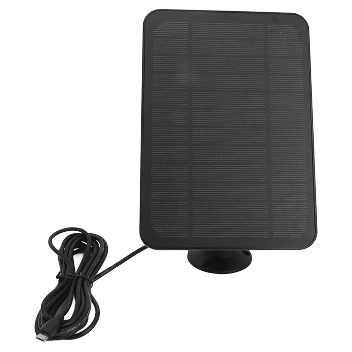4W 5V Solar Panel for Arlo for Ring for Blink Security Camera IP65 Waterproof Solar Charger with 360 Degree Adjustable Bracket Black