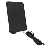 4W 5V Solar Panel for Arlo for Ring for Blink Security Camera IP65 Waterproof Solar Charger with 360 Degree Adjustable Bracket Black