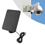 4W 5V Solar Panel for Arlo for Ring for Blink Security Camera IP65 Waterproof Solar Charger with 360 Degree Adjustable Bracket Black