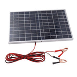 Solar Panel 15W 18V High Efficiency Polycrystalline Solar Panel Kit with Clip for Car RV Marine Charging