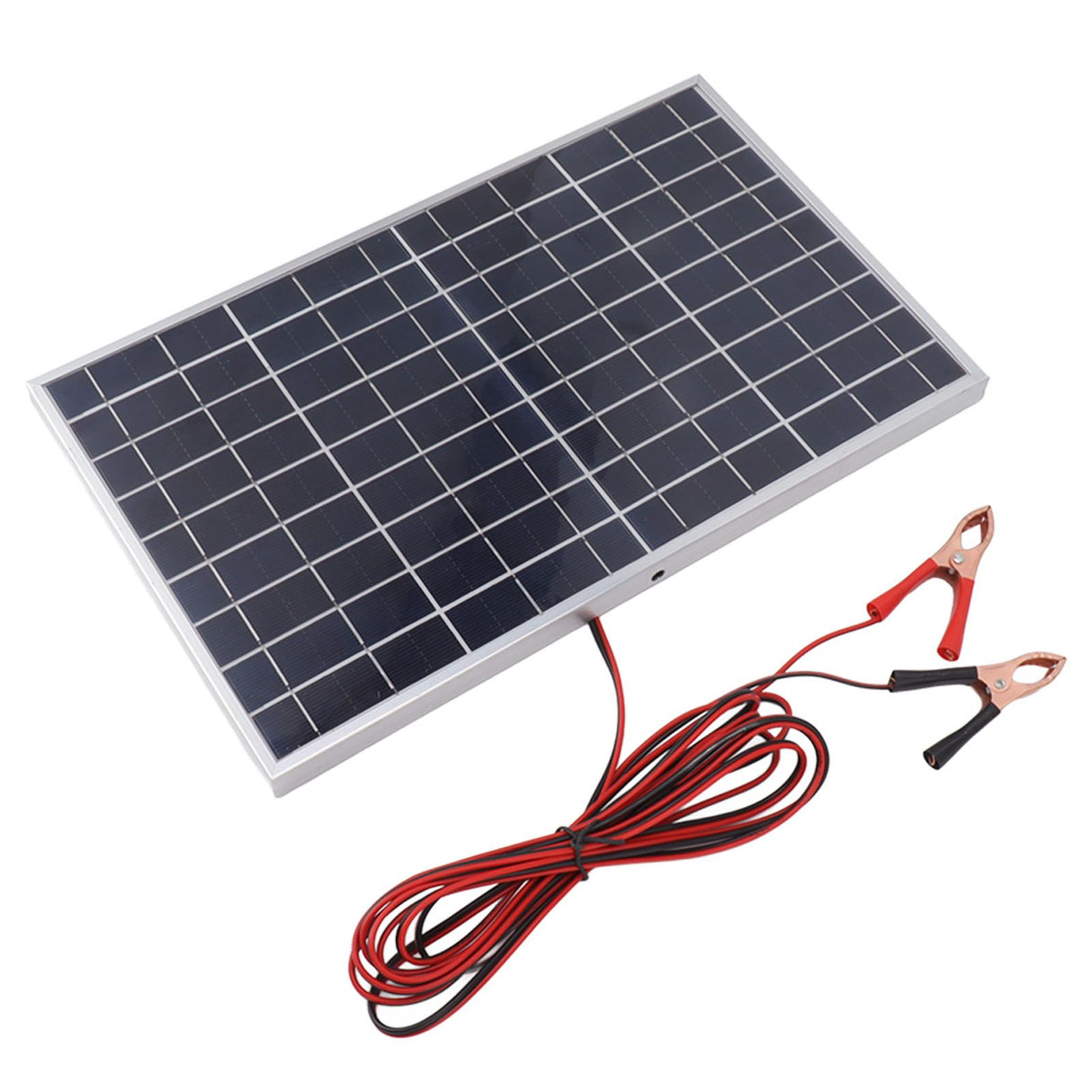 Solar Panel 15W 18V High Efficiency Polycrystalline Solar Panel Kit with Clip for Car RV Marine Charging