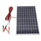 Solar Panel 15W 18V High Efficiency Polycrystalline Solar Panel Kit with Clip for Car RV Marine Charging