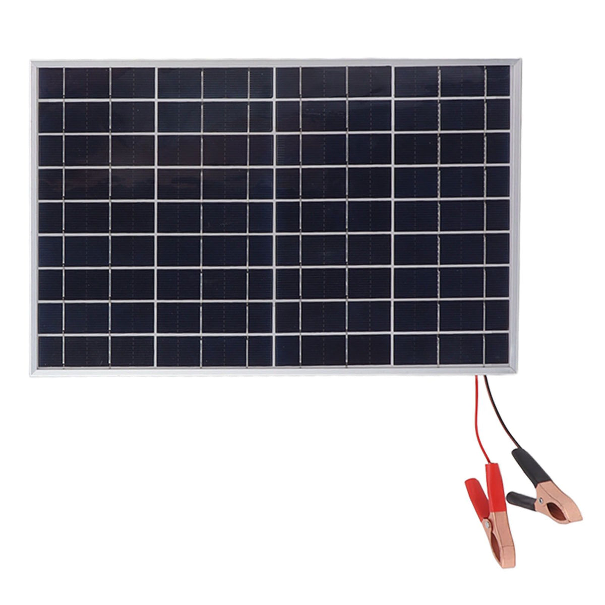Solar Panel 15W 18V High Efficiency Polycrystalline Solar Panel Kit with Clip for Car RV Marine Charging