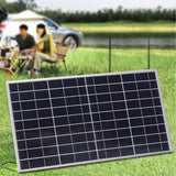 Solar Panel 15W 18V High Efficiency Polycrystalline Solar Panel Kit with Clip for Car RV Marine Charging