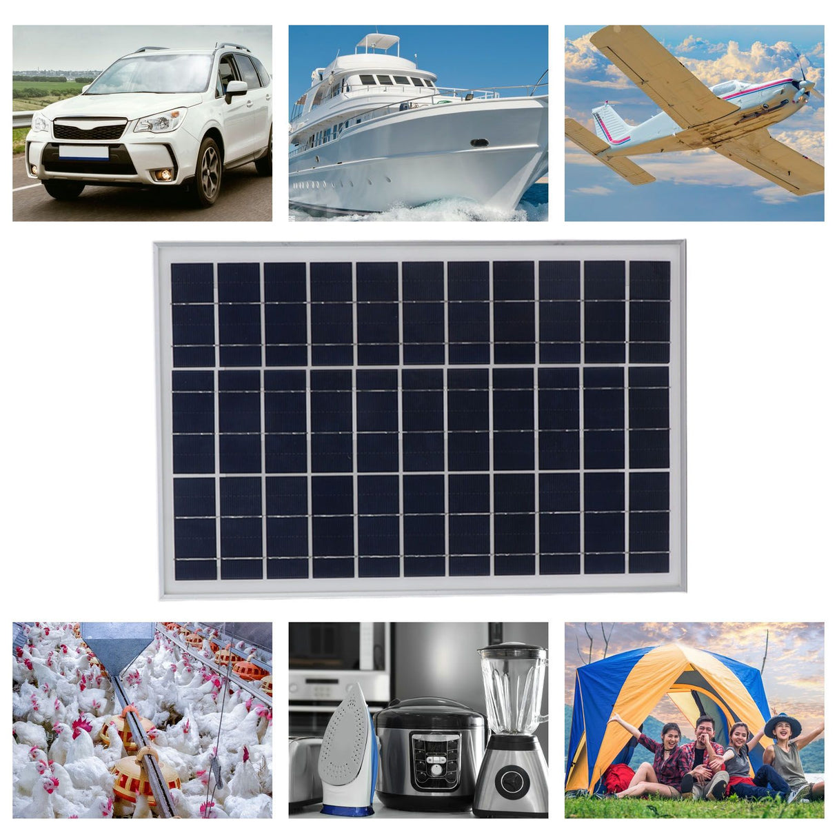 25W Solar Panel High Conversion Efficiency Waterproof Sturdy Durable Portable For Cars Ships Aircraft