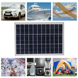25W Solar Panel High Conversion Efficiency Waterproof Sturdy Durable Portable For Cars Ships Aircraft