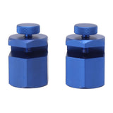 2PCS Stair Guages Knobs Aluminium Alloy Stair Stringer Layout Tool for Framing Square Carpentry Rafter Blue