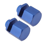 2PCS Stair Guages Knobs Aluminium Alloy Stair Stringer Layout Tool for Framing Square Carpentry Rafter Blue - Front View