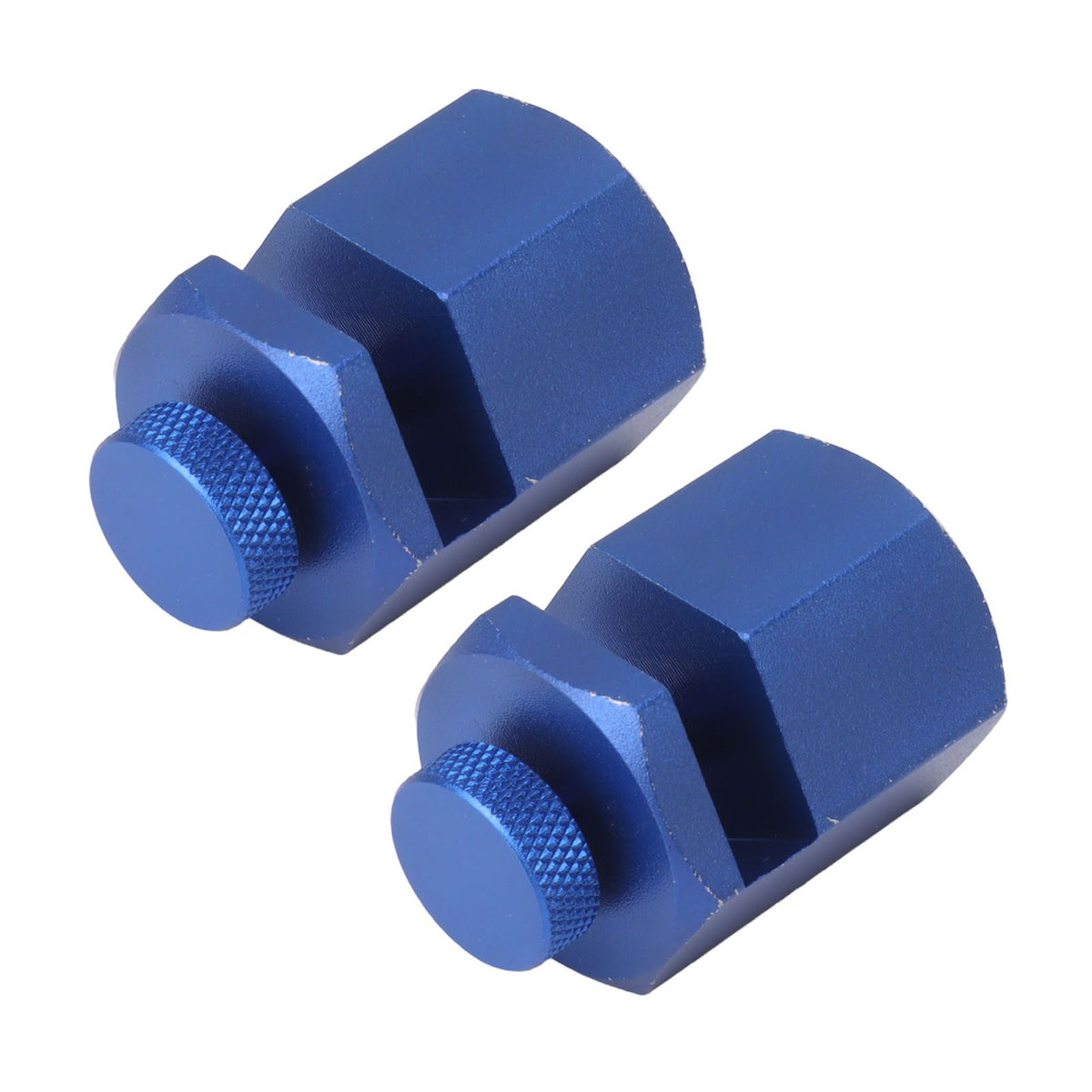 2PCS Stair Guages Knobs Aluminium Alloy Stair Stringer Layout Tool for Framing Square Carpentry Rafter Blue