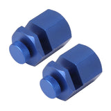 2PCS Stair Guages Knobs Aluminium Alloy Stair Stringer Layout Tool for Framing Square Carpentry Rafter Blue - Side View