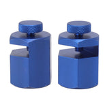 2PCS Stair Guages Knobs Aluminium Alloy Stair Stringer Layout Tool for Framing Square Carpentry Rafter Blue