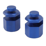 2PCS Stair Guages Knobs Aluminium Alloy Stair Stringer Layout Tool for Framing Square Carpentry Rafter Blue
