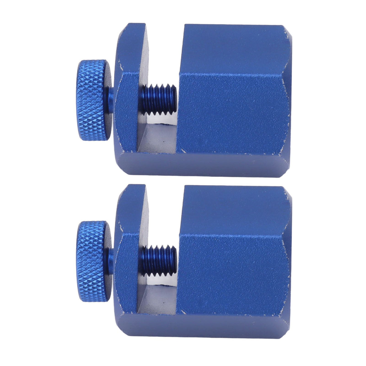 2PCS Stair Guages Knobs Aluminium Alloy Stair Stringer Layout Tool for Framing Square Carpentry Rafter Blue