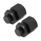 2PCS Stair Guages Knobs Aluminium Alloy Stair Stringer Layout Tool for Framing Square Carpentry Rafter Black - Side View