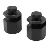2PCS Stair Guages Knobs Aluminium Alloy Stair Stringer Layout Tool for Framing Square Carpentry Rafter Black - Low Angle