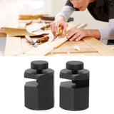 2PCS Stair Guages Knobs Aluminium Alloy Stair Stringer Layout Tool for Framing Square Carpentry Rafter Black - Extra Image