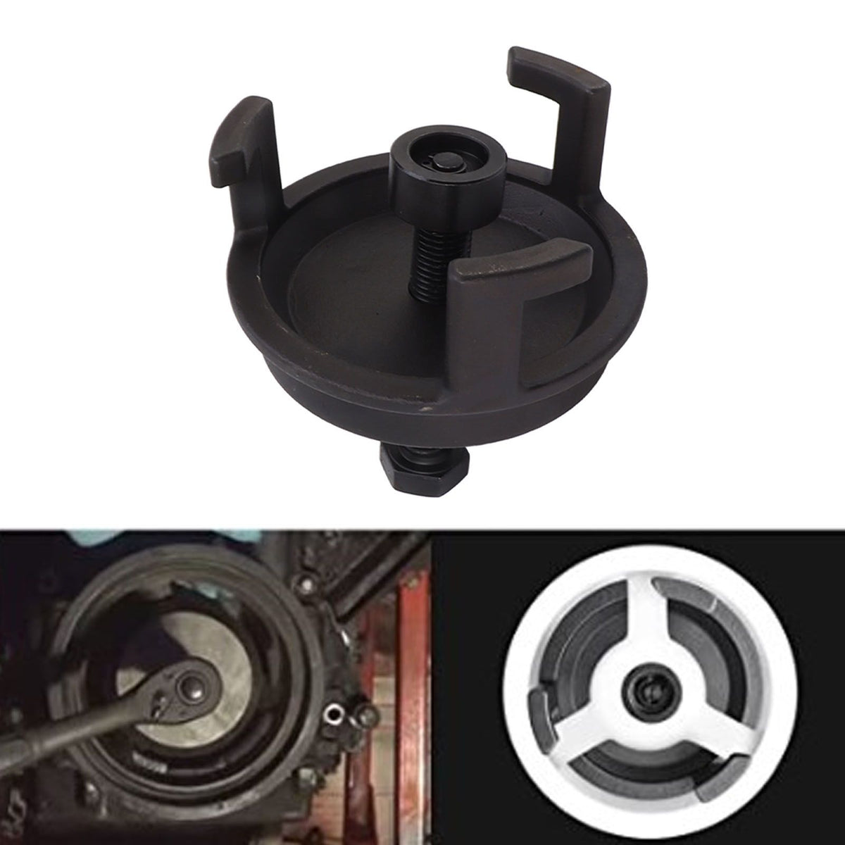 Harmonic Balancer Puller 25264 Crank Pulley Engine Quickly Remove Automotive Replacement for Ford