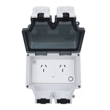 WiFi Intelligent Socket Type 86 IP66 Outdoor Waterproof Wifi Smart Power Outlets APP Control 15A AU Plug 110‑250V SNW 2AU